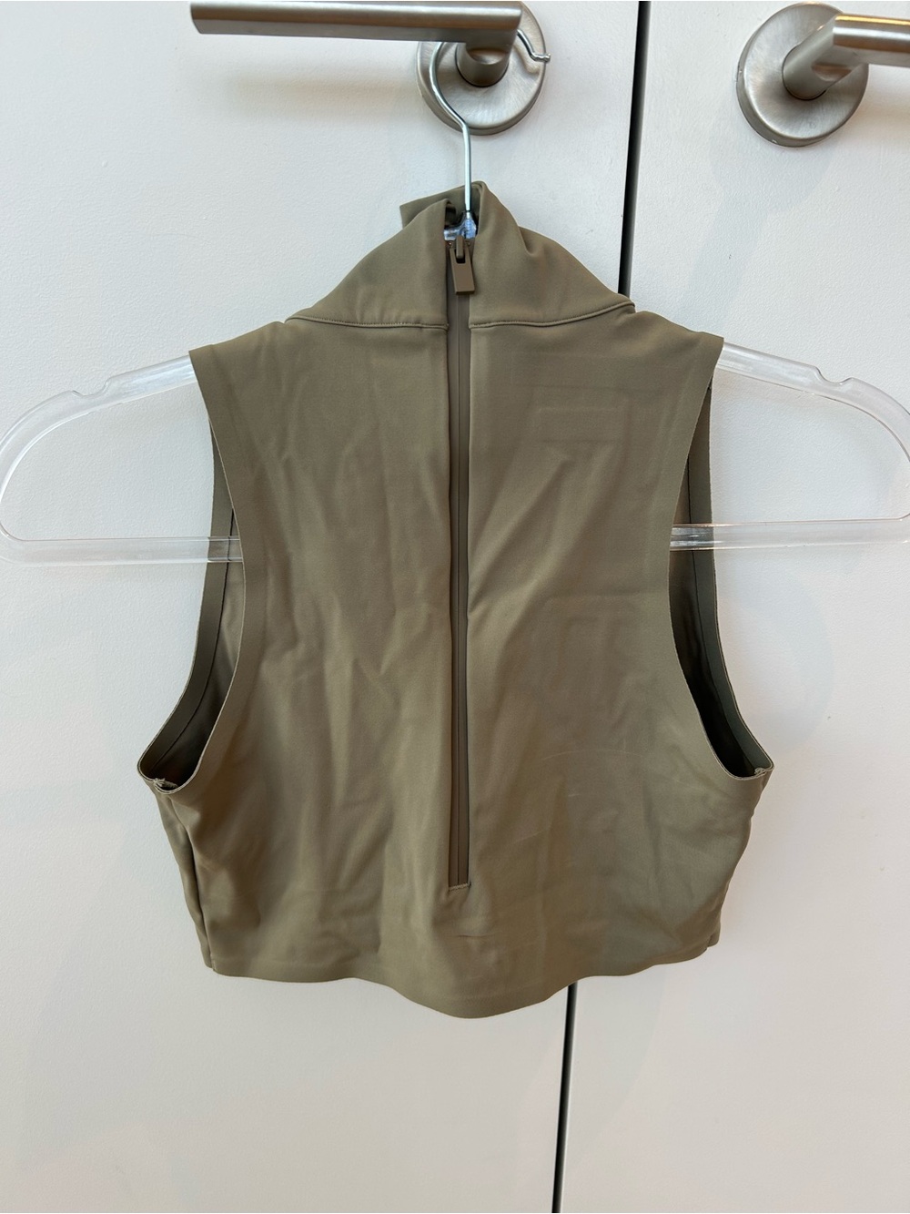 Fear of God Sleeveless Turtleneck Crop Top - Olive Green - Picture 4 of 6